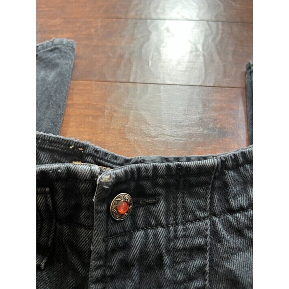 Vintage Union Bay Black Y2K Blue Revolution Sz 8P - Picture 3 of 11